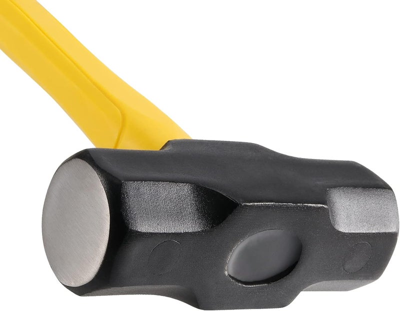 MANCHAP 2 PCS 16 Inch 4 Lbs Sledge Hammer, Mini Club Hammer with with Fiberglass Handle, 4 Pound Drilling Crack Hammer for Demolition and Construction,black yellow - Image 3